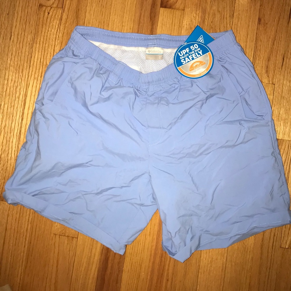 Columbia PFG Men’s Medium Swim Trunks BabyBlue